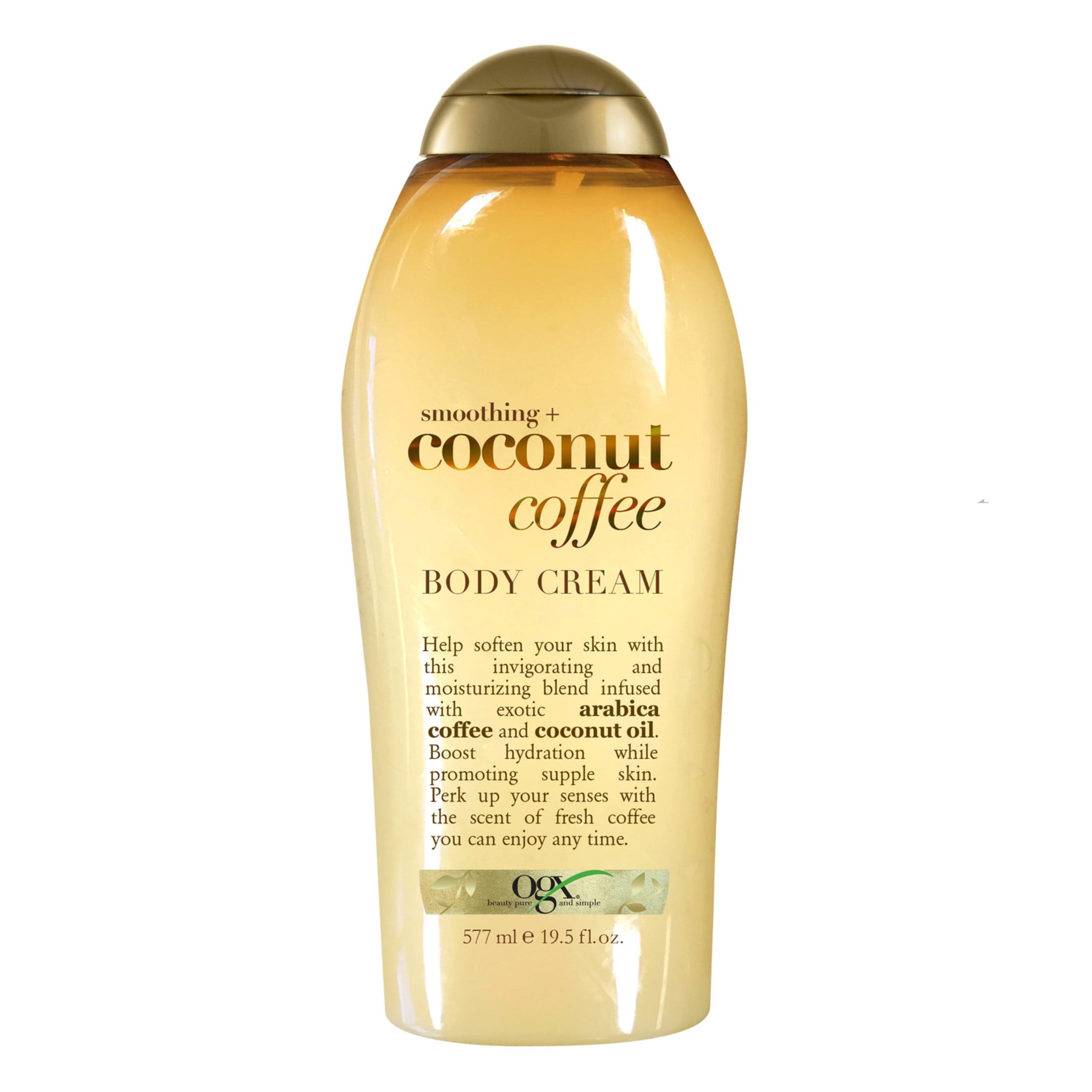 OGX Smoothing + Coconut Coffee Body Cream, 19.5 Ounce