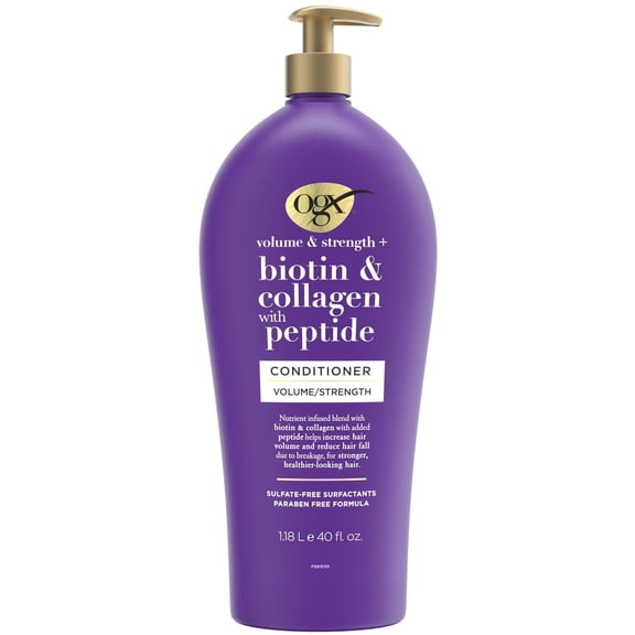 OGX Volume and Strength + Biotin and Collagen Conditioner (40 Fluid Ounce)