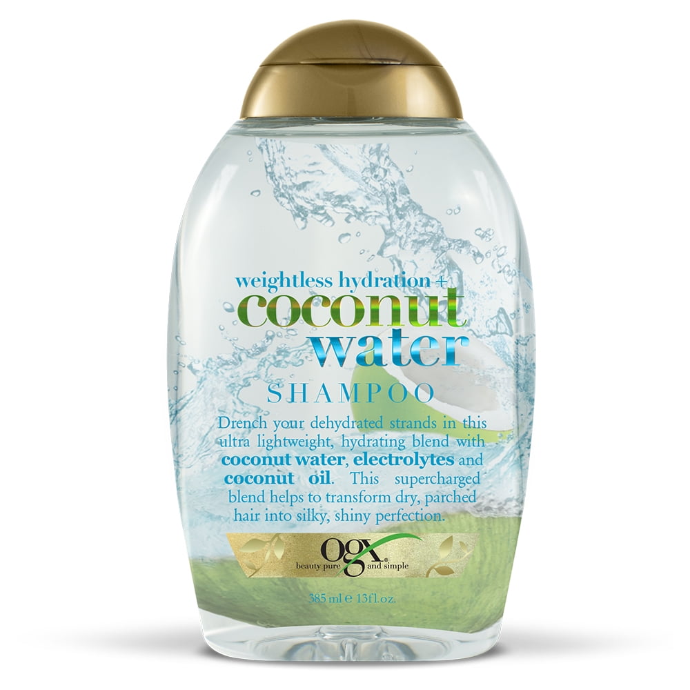 kranium Drastisk Tøm skraldespanden OGX® Weightless Hydration + Coconut Water Shampoo, 13 Fl OZ - Walmart.com