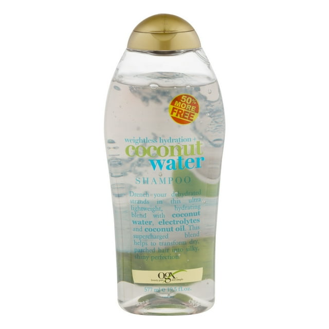 OGX Weightless Hydration + Coconut Water Shampoo, 19.5 fl oz