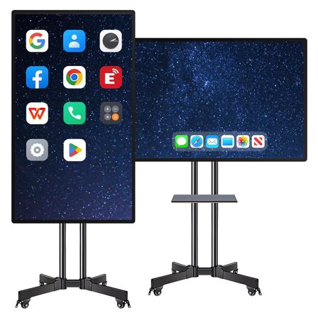 OH 49'' Smart Board Touch Live Streaming Display, 360 Rotatable 4K Monitor Wireless Screen Mirroring for Digital Signage, Classrooms & Conferences