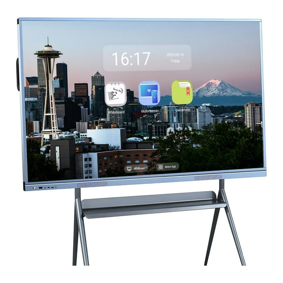 OH 55 inch Smart Board Pro Live Streaming Display, Screen Mirroring Reverse Control IR Touch Rotatable 4K Monitor Wireless 5G/WiFi Connectivity for Digital Signage, School & Conferences
