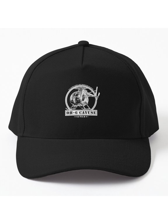 OH-6 Loach Cayuse Helicopter Baseball Hat, Military Aviation Graphic Design, Classic Cap