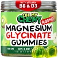 thumbnail image 1 of Center-Filled Magnesium Glycinate Gummies 400MG - High Absorption for Kids, Teens & Adults - Supplement for Sleep, Calm & Muscle Relaxation with B6 & D3 - Gluten Free & Vegan Friendly - 60 Count, 1 of 7