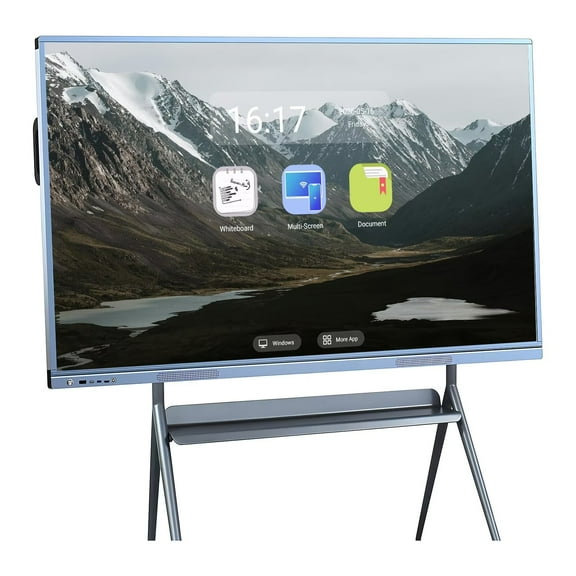 OH Interactive Whiteboard 55inch Pro Reverse Control IR Touch Rotatable 4K Monitor Wireless 5G/WiFi Connectivity for Digital Signage, School & Conferences