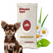 OH NORMAN! Clean Up Body Wipes for Dogs, Plant-Based, Unscented, 48 Count