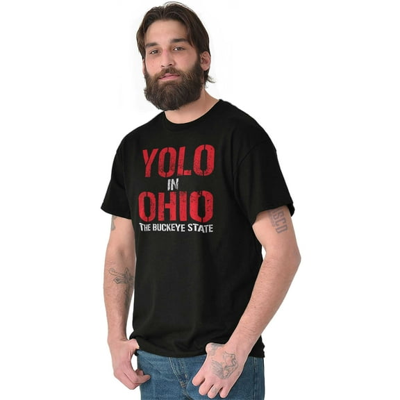 OH Pride YOLO in Ohio Souvenir Men's Graphic T Shirt Tees Brisco Brands L