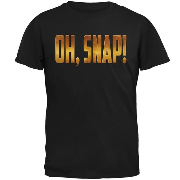 OH SNAP Comic Book Super Villian Mens T Shirt Black MD