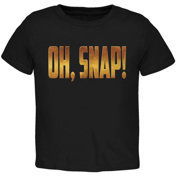 OH SNAP Comic Book Super Villian Toddler T Shirt Black 4T