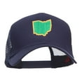 thumbnail image 1 of OH State Map Embroidered Mesh Cap - Navy OSFM, 1 of 5