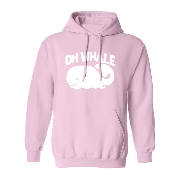 OH WHALE Adult Hooded Sweatshirt