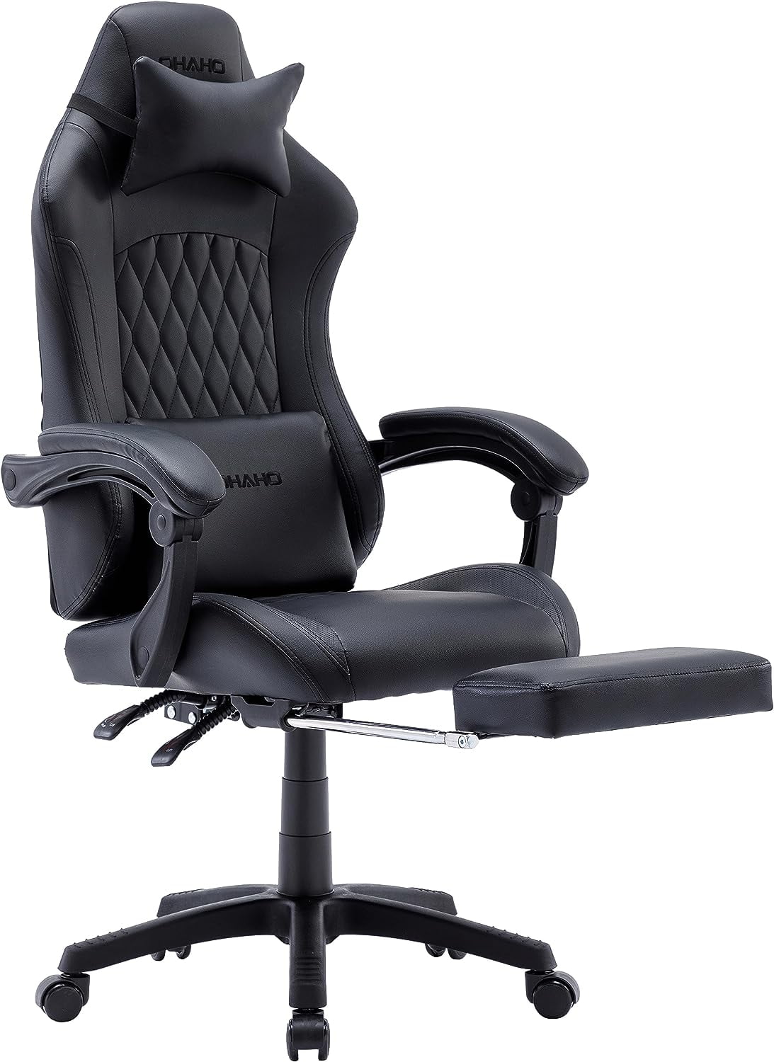 OHAHO Gaming Chair Computer Chair with Footrest and Lumbar Support