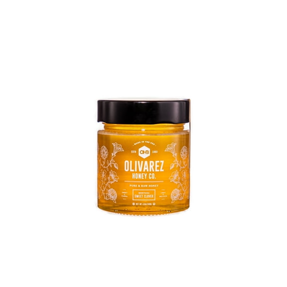 Olivarez Honey Company Montana Clover Honey 12oz Jar - Allergens Not Contained