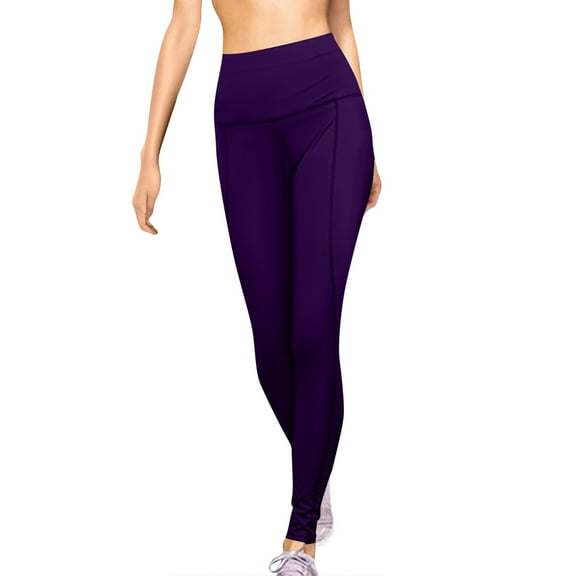 OHGOD Leggings Tummy Control Butt Lift,Buttlifting Leggings For Women,Seamless Butt Lifting Leggings,Scrunch Butt Lifting Leggings For Women,Purple,M