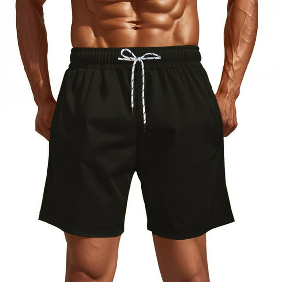 OHGOD Mens Summer Shorts Casual, Men's Casual Shorts, Work Shorts for Men Construction, 1 * Man Shorts - Black - 3XL