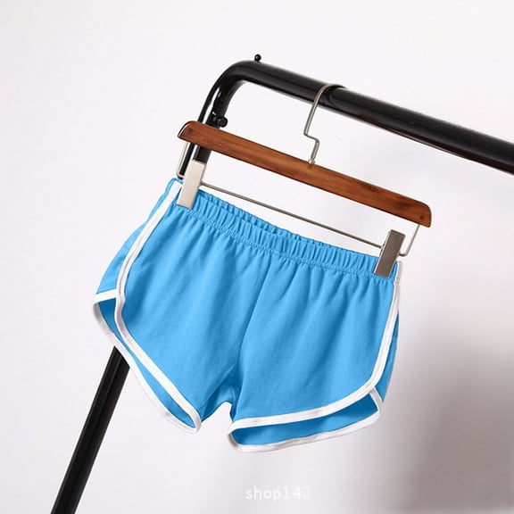 OHGOD Sweatpants Shorts Women, Comfy Shorts for Women Loose Fit, Womens Shorts Casual, Women’s Soft and Comfortable Yoga Shorts - Perfect for Home, Workouts, and Casual Wear - Sky Blue - 2XL