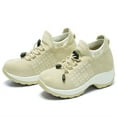 thumbnail image 1 of OHGOD Women's Fashion Sneakers - Tenis De Mujer - Lightweight Running Shoes Women - Running Shoes for Women - Beige - 11, 1 of 4