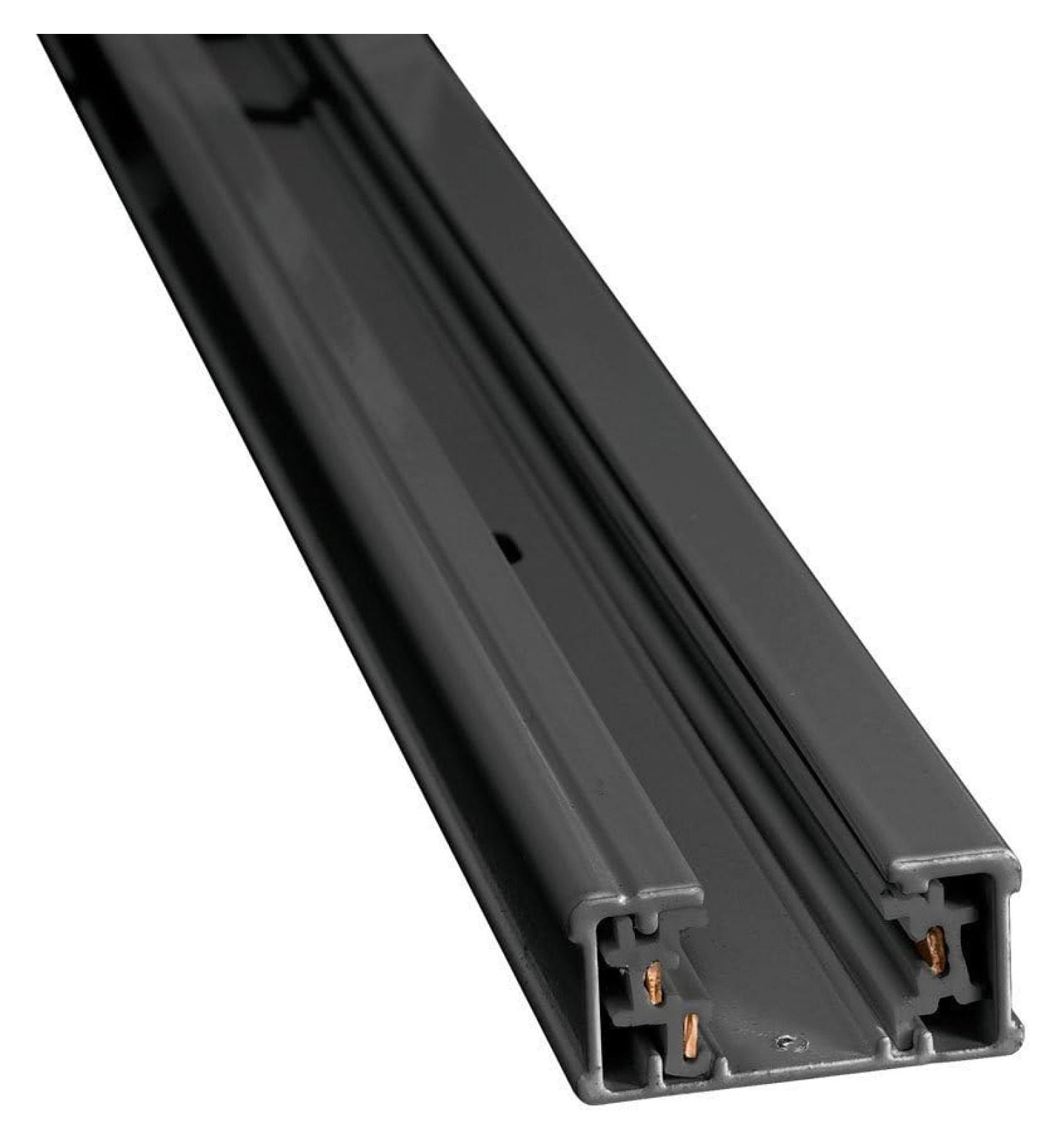 Black 8-Ft Single Circuit Halo Track Lighting Rail