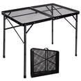 thumbnail image 1 of OHHANI Folding Grill Table, 3 ft Portable Outdoor Bbq Picnic Table, Easy Storage for Camping, Black, 1 of 8