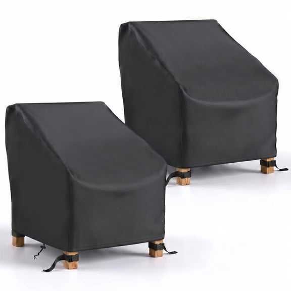 OHHANI Patio Chair Covers 2 Pack 210D Waterproof 34" W x 37" D x 36" H for Outdoor Lawn Garden Wicker Furniture