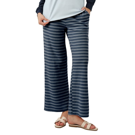 OHHSHEEN Wide Leg Lounge Pants for Women, Striped Pants Women, Comfortable Pajama Pants Women Soft