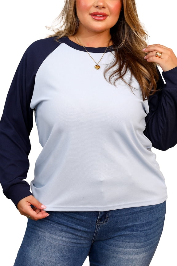 Plus Size Women's Sweatshirts, Waffle Knit Tops for Women Loose Fit, Pullover Sweaters for Womens