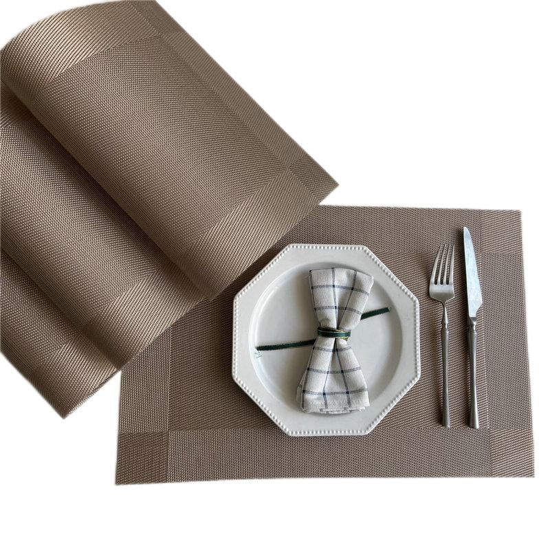 6pcs placemats pvc place mats and coasters washable nonslip heat resistant table mats for