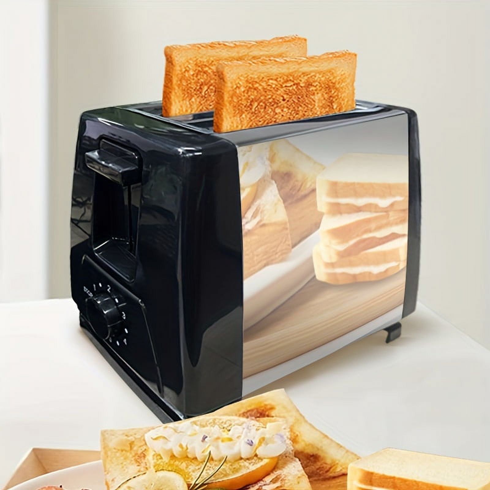 OHHSUN Toaster 2 Slice with Auto Shut Off & Reheat Function 6