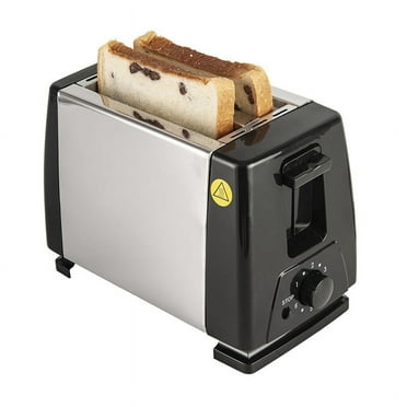 OHHSUN Toaster 2 Slice with Auto Shut Off & Reheat Function - 6 Browning Settings, Countertop Kitchen Essentials for Bagel Muffins Toast Pastry Waffles Grain Sweet Bread, 750W - Black