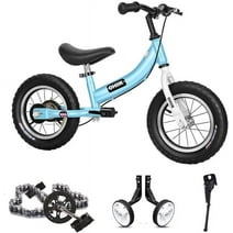 OHIIK Balance Bike 2 in 1 for Kids 2-7 Years Old,Balance to Pedals Bike,12 14 16 inch Kids Bike,with Pedal kit,Training Wheels,Brakes