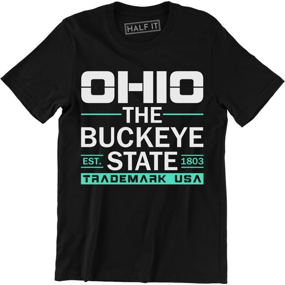 OHIO The Buckeye State Trademark Usa Souvenir Destination Location T-Shirt