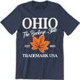 thumbnail image 1 of OHIO The Buckeye State Trademark Usa Souvenir Destination Location Tee Shirt, 1 of 4