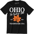thumbnail image 1 of OHIO The Buckeye State Trademark Usa Souvenir Destination Location Tee Shirt, 1 of 4
