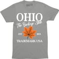thumbnail image 1 of OHIO The Buckeye State Trademark Usa Souvenir Destination Location Tee Shirt, 1 of 4