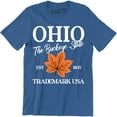 thumbnail image 1 of OHIO The Buckeye State Trademark Usa Souvenir Destination Location Tee Shirt, 1 of 4