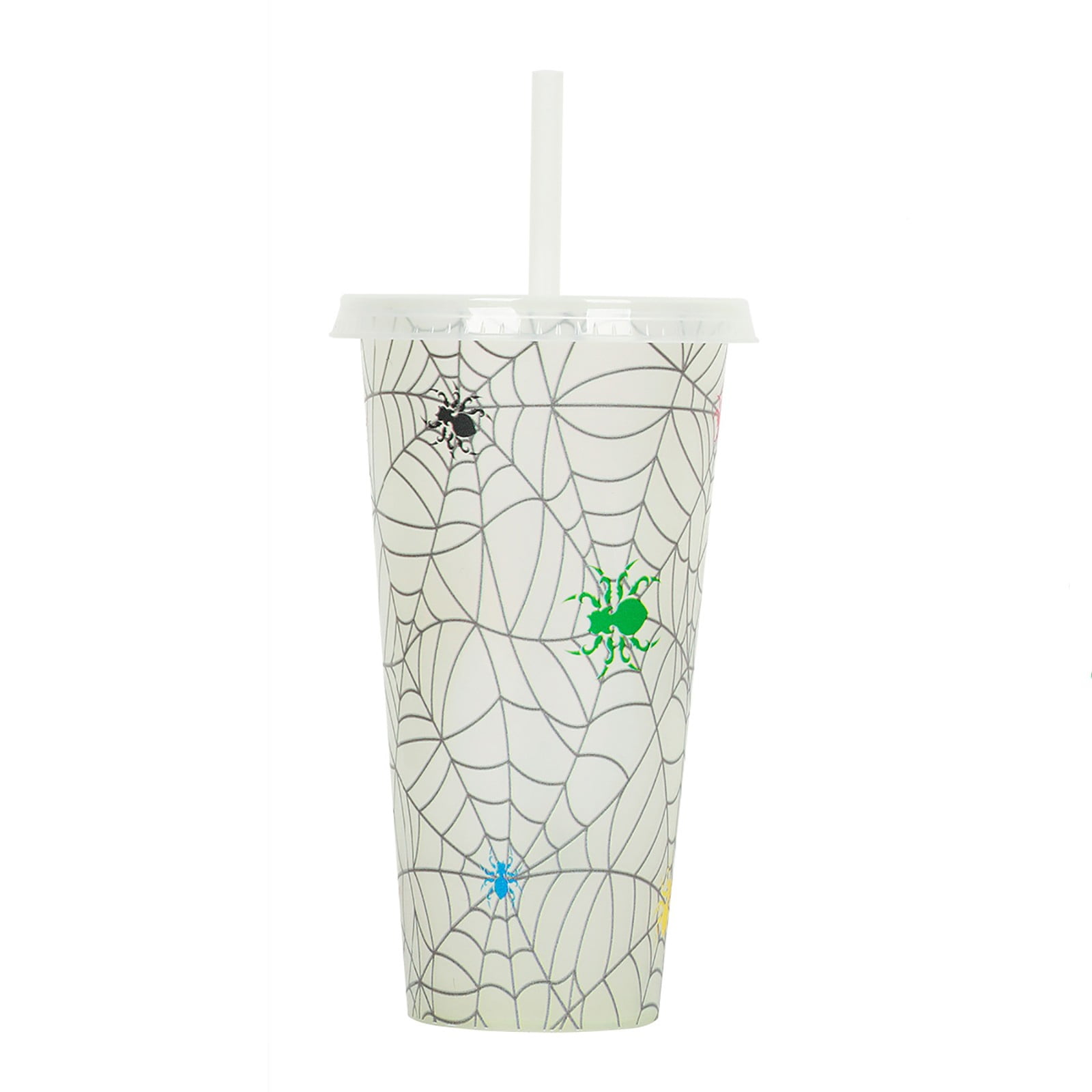 OHLBIS Halloween Decorations Color Changing Reusable Cups With Lids And