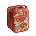 OHLBIS Handheld Tin Box Cookie Can Rabbit Pattern Candy Baking