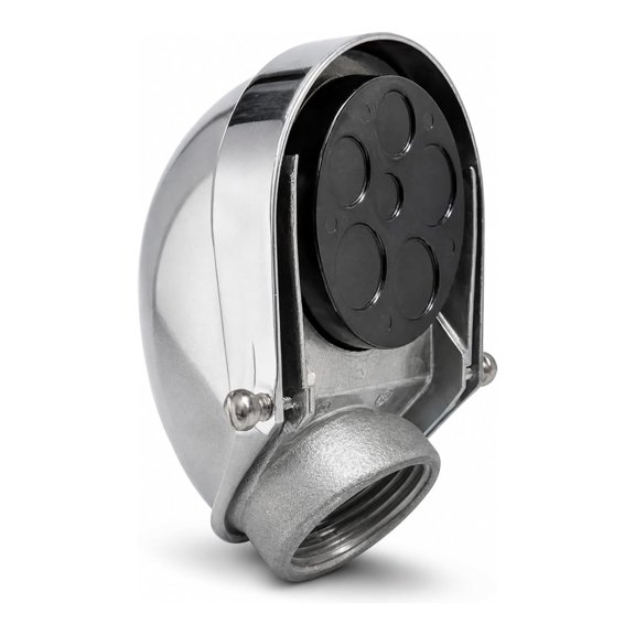 Ohlectric 1-1/2 in Service Entrance Cap, Cast Aluminum, Threaded Conduit Mount, Weather Resistant, Multiple-Hole Cable Connector, Bar Threaded