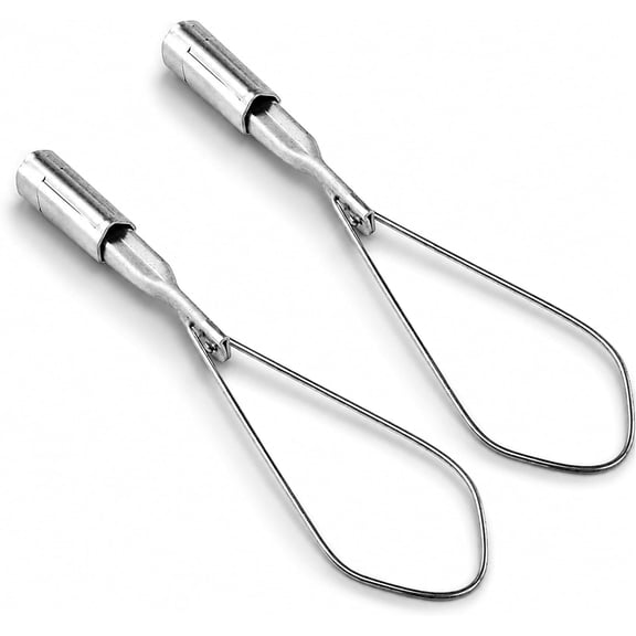 OhLectric Aluminium Wedge Clamp, Range 4-1/0, Stainless Steel Ball Handle, Cable Clamp, 2-Pack