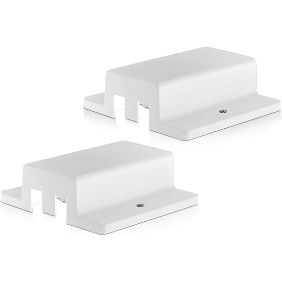 Ohlectric 2-Pack Floating Canopy Power Feed Connector for H-Type Single Circuit Track Lighting, Ceiling Mount Square Canopy, White
