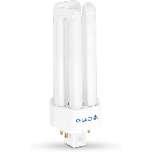 OHLECTRIC 26 Watt Smart Fluorescent Light Bulbs - 4-Pin Compact, Long-Life, Energy-Saving Amalgam - 2700K Color Temperature - OL-41486