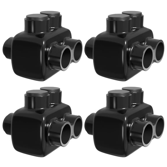 OHLECTRIC 4 Pack - Insulated Wire Connector 2 Port Dual Side Entry for 2-14 Wire Range Lugs with 7/32 Hex Screw, Pre-Filled with Oxide Inhibitor - Wire Connectors, Electrical Connectors, Wire Tap