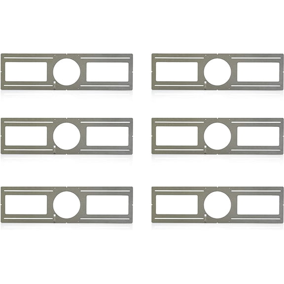 OHLECTRIC 6 Pack New Construction Mounting Plate for 6 Inch LED Downlight Slim Steel Rough in Plate/Bracket Made of Galvanized Steel Recessed LED Light Plate -Slim Light Kit Bracket