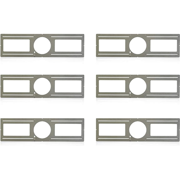 OHLECTRIC 6-Pack New Construction Mounting Bracket for 6 inch LED Recessed Lighting, Galvanized Steel Rough-In Plate, Slim Downlight Support
