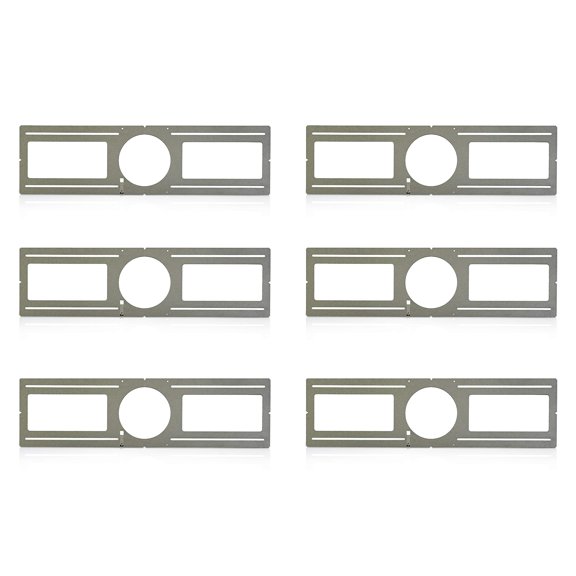OHLECTRIC 6 Pack New Construction Mounting Plate for 6 Inch LED Downlight Slim Steel Rough in Plate/Bracket Made of Galvanized Steel Recessed LED Light Plate -Slim Light Kit Bracket