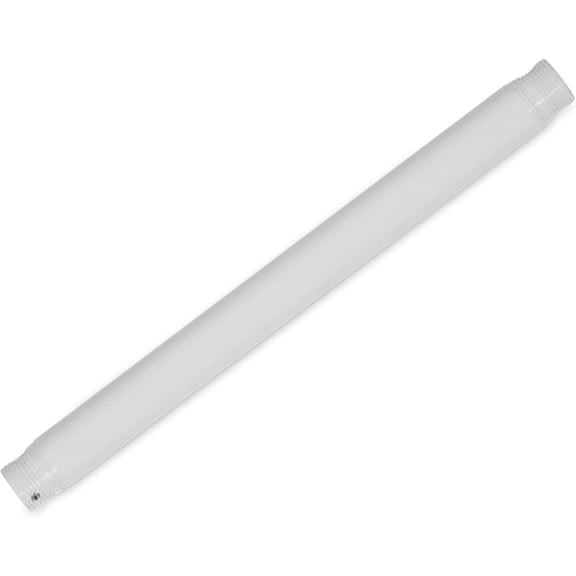 Ohlectric Ceiling Fan Downrod, 18 inch Extension Rod, White, 3/4 inch Diameter, Threaded Ends, Ideal for High Ceilings, Durable Steel