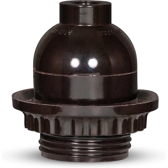 OHLECTRIC Keyless Bushing with Thread - Plastic Snap Bushing for Electrical Lights - Lightweight & Durable - Snap-in Bushing with Less Set Screws - Suitable for 660 Watt/250V - OL-39308