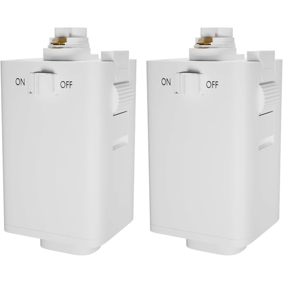 OHLECTRIC Pendant Track Adapter (2 Pack) - Track Light Adapter for H Track Only - Halo Track Adapter Supports Weight Up to Maximum of 10 Lbs and SVT 18/3 Wire - White