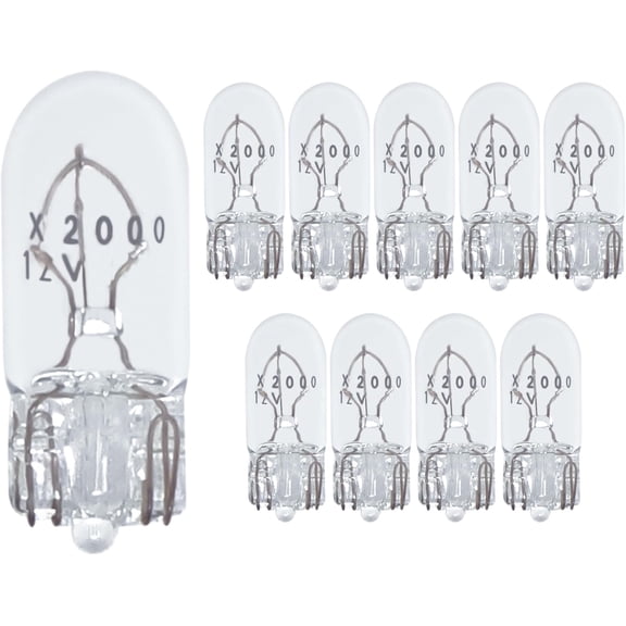 OHLECTRIC Pure Xenon Gas Bulbs - CRI 100, T3.25 Clear Wedge Base - 23 Lumens, 3 Watt, 12 Volts - 20000 Hours Dimmable Lights - Ideal for Landscapes - 2800K - Soft White, Pack of 10 - OL-46139