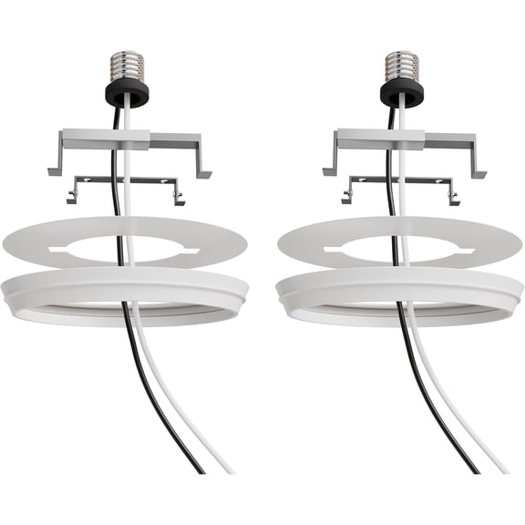 OHLECTRIC Recessed Can Light Conversion Kit to Pendant Lights Medium Base Converter Compatible with 4-6 Recessed Can Lights Ideal for Kitchens, Bedrooms, Offices, and Damp Locations - 2 Pack